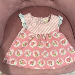 Matilda Jane Pink and White Floral Kids Top